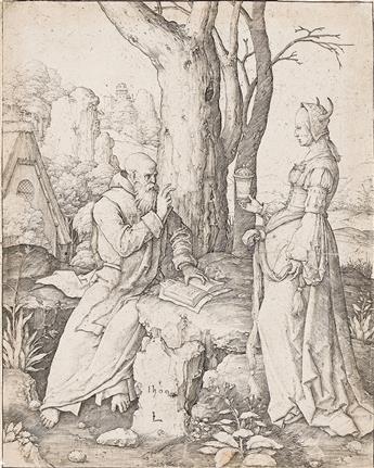 LUCAS VAN LEYDEN The Temptation of St. Anthony.                                                                                                  